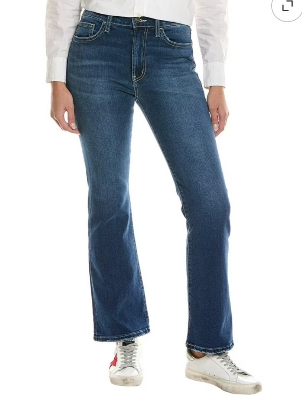 Hudson Jeans Mid Wash Blair High Rise Bootcut Jeans - Blue